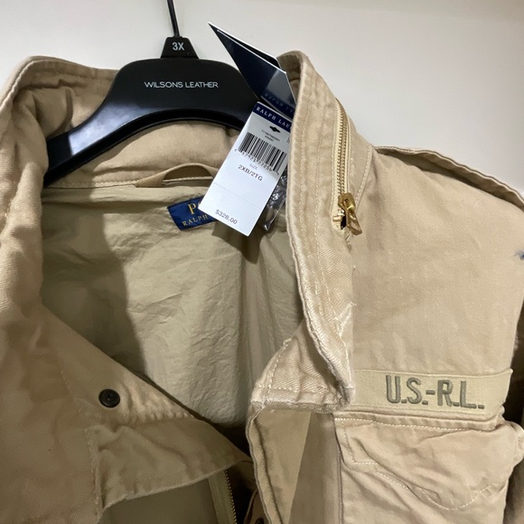 Polo Ralph Lauren Khaki Military Field Jacket XXB new with tags. - Picture 4 of 14